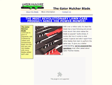Tablet Screenshot of gatorblade.com